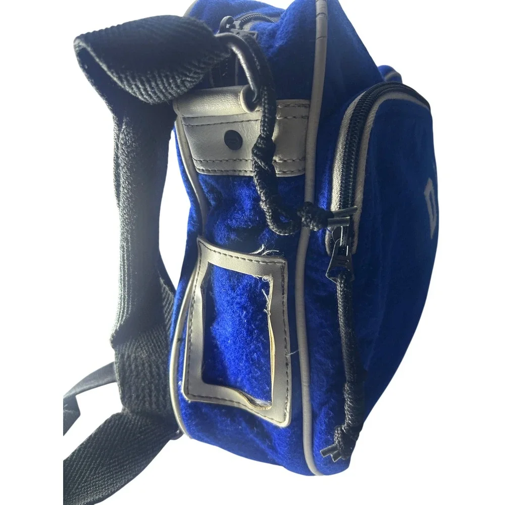 Diesel Industry Blue‎ Wool Blend Crossbody Bag Messenger Style